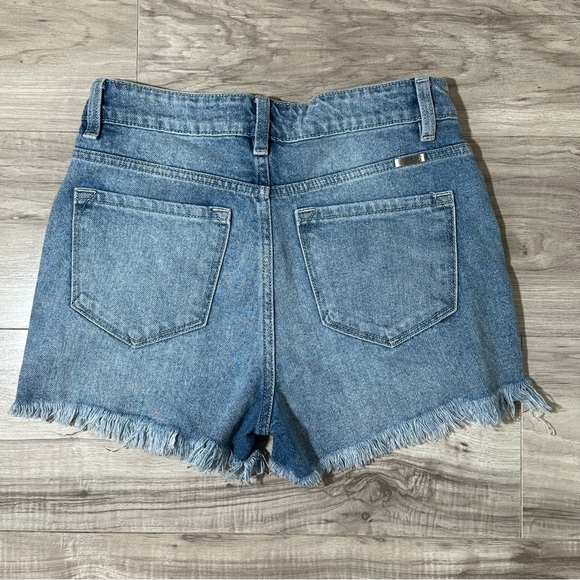 KANCAN KC9206M High Rise Frayed Distressed Cut Off Cotton Jean Shorts S - Picture 11 of 15